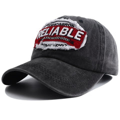 Distressed Patch Baseball Cap Vintage Embroidery Sport Hat Lightweight Dad Hat