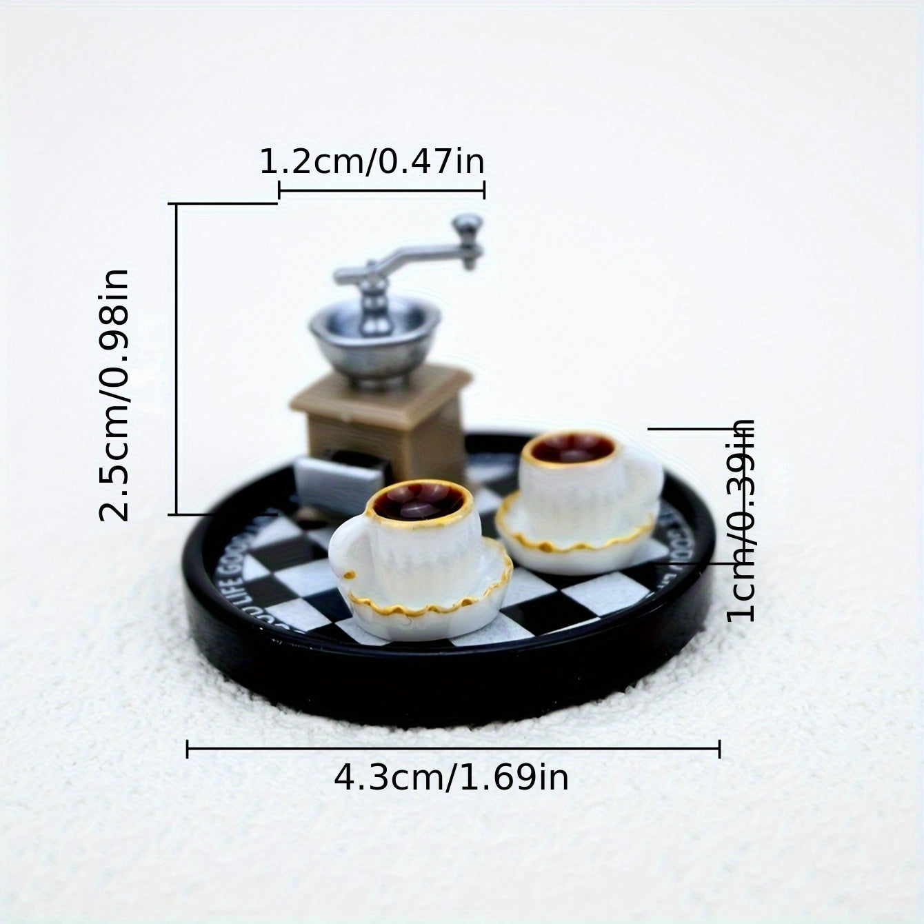 Mini Coffee Machine Set Ornament 1:12 Dollhouse Food Photography Props