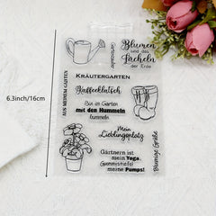 Flower Cartoon Transparent Stamp DIY Scrapbooking Decorative Card Making