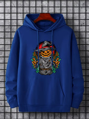 Men's Pumpkin Graphic Hoodie Casual Sweatshirt