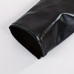 PU Leather Punk Long Gloves Gothic Bright Gloves Dance Gloves
