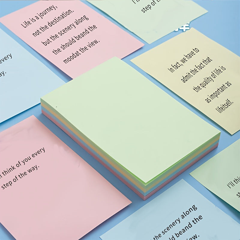 5 Pack 400 Sheets Sticky Notes 7.5 x 8cm Easy Post For School Office