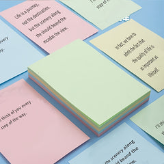 5 Pack 400 Sheets Sticky Notes 7.5 x 8cm Easy Post For School Office