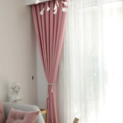 Pink Modern UV Resistant Curtains
