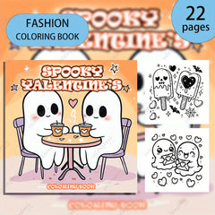 Deluxe Scary Painting Coloring Book - 22 Pages