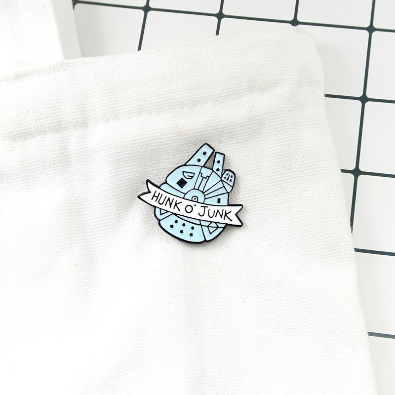 Funny HUNK O' JUNK Hand-lettered Brooch