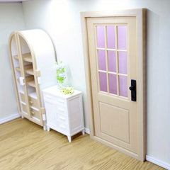 Mini 1:12 Scale Blank Door Model for Dollhouses