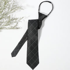Men's Lazy Zipper Easy Pull Business Tie