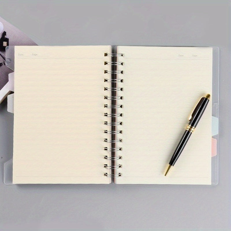 A6 Transparent Loose leaf Coil Book Index Sticker Notebook
