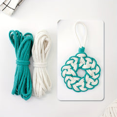 DIY Macrame Coaster Kit with 9 Colors - Beginner's Tutorial