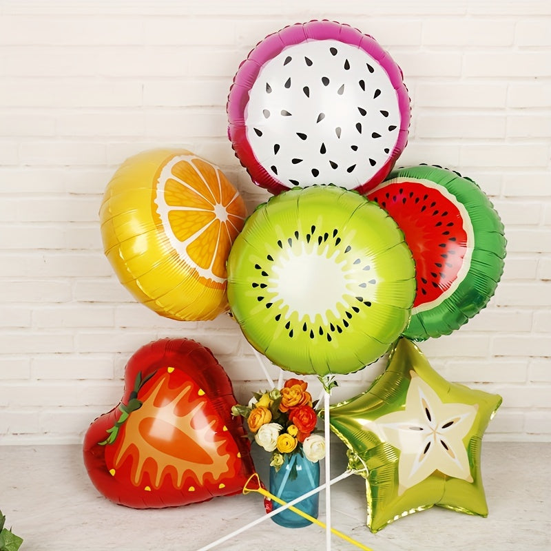 2pcs 18 Fruit Foil Helium Balloons for Summer Parties Birthdays