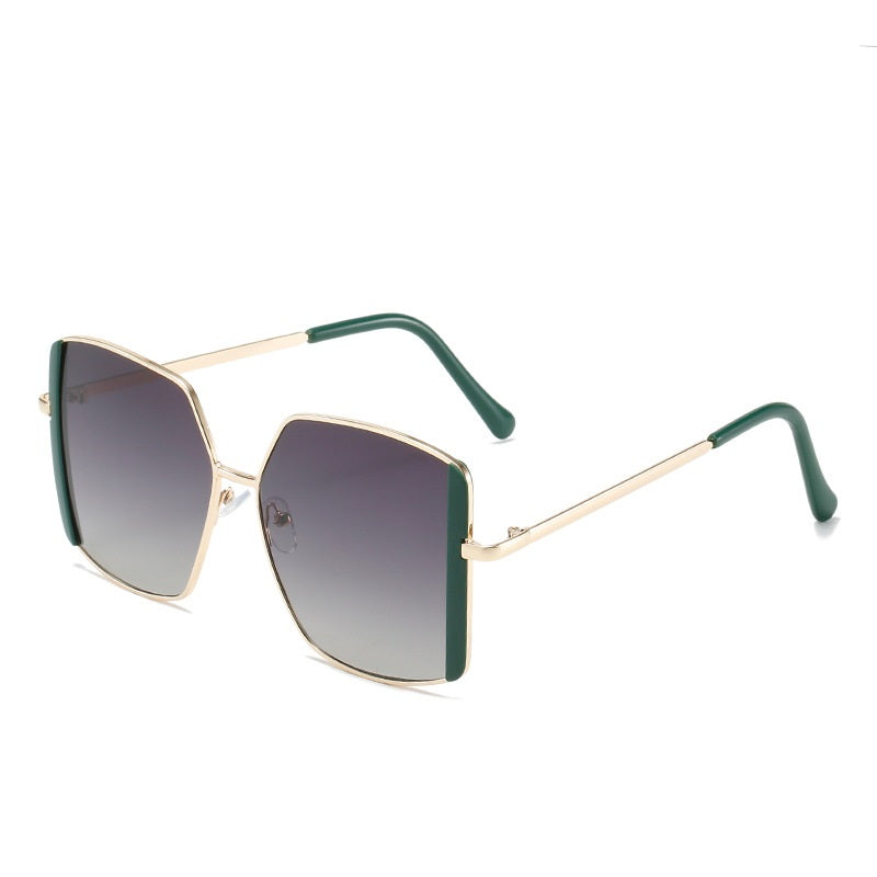 ENSAEJOE Geometric Metal Frame Glasses