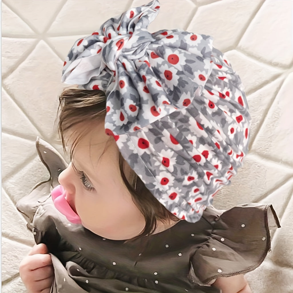 Printed Donut Baby Hat for Newborns in Autumn Winter