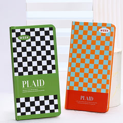 Checkerboard Cover Weeks Notebook Weekly Planner Book Cover