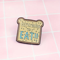 Bear Shaped Bread Chip Jewelry Brooch