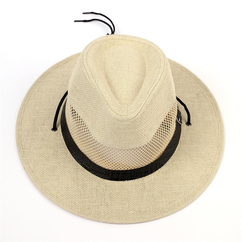 Men's Wide Brim Fedora Hat for Vacation
