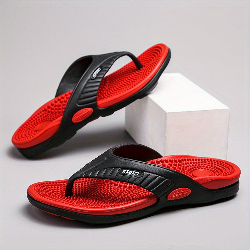 Men's Non Slip Massage Flip Flops Quick Drying Thong Sandals