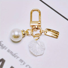Ocean Style Keychain for Women Metal Love Bag Phone Car Key Pendant