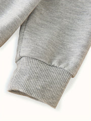 Letter Print Boys Casual Pullover Sweatshirt
