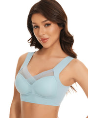 Comfy Mesh Wireless Push Up Bra