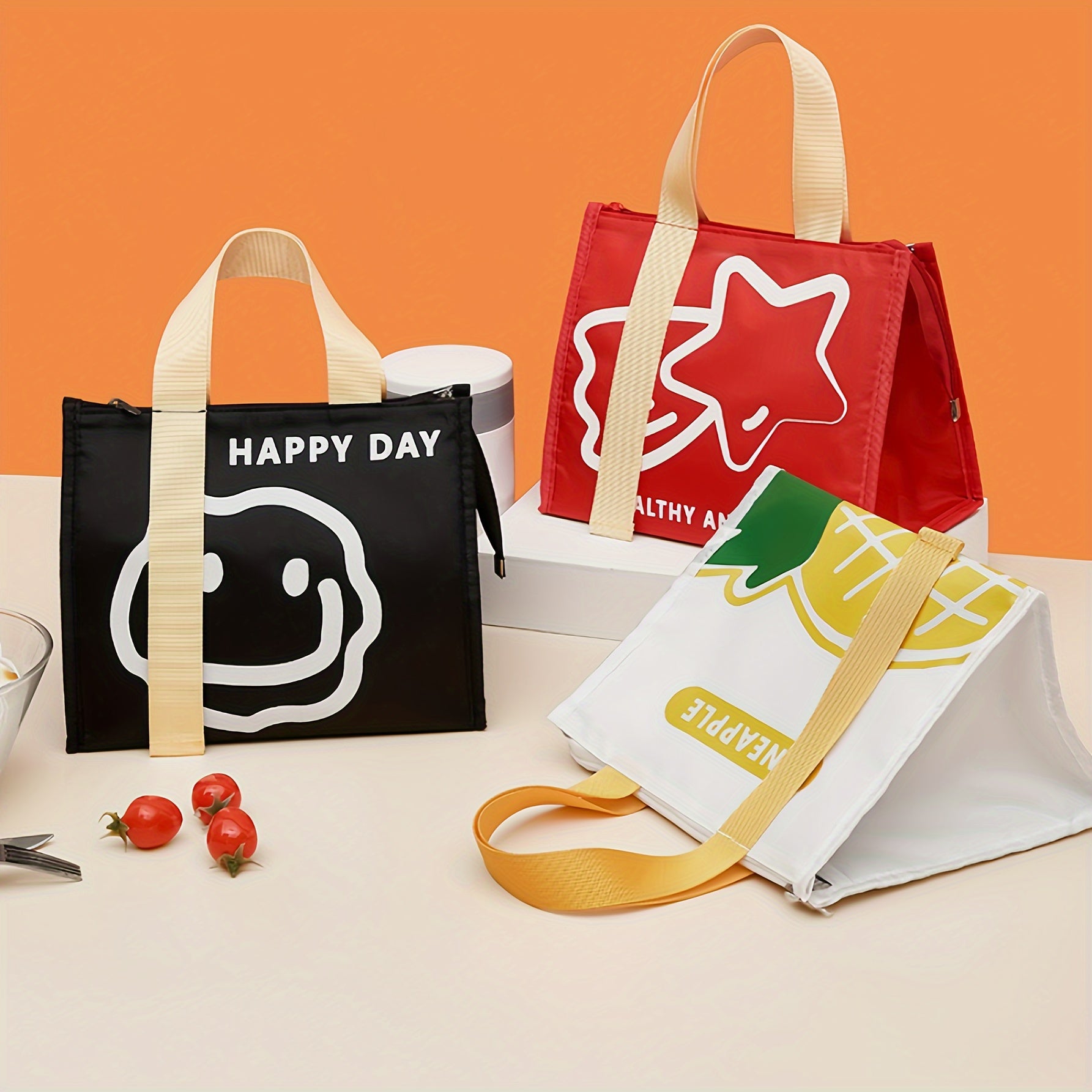 Large Capacity Insulated Bag Waterproof Bento Bag