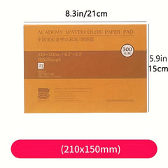 Premium 100% Cotton Watercolor Paper 20 Sheets 300gsm Book