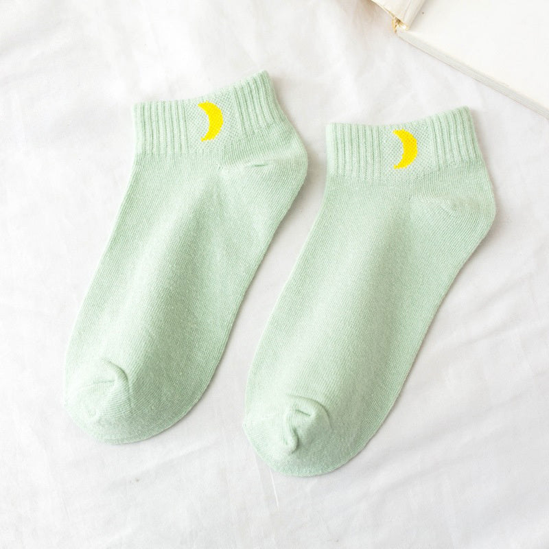Women's Weather Print Ankle Socks - 1 Pair