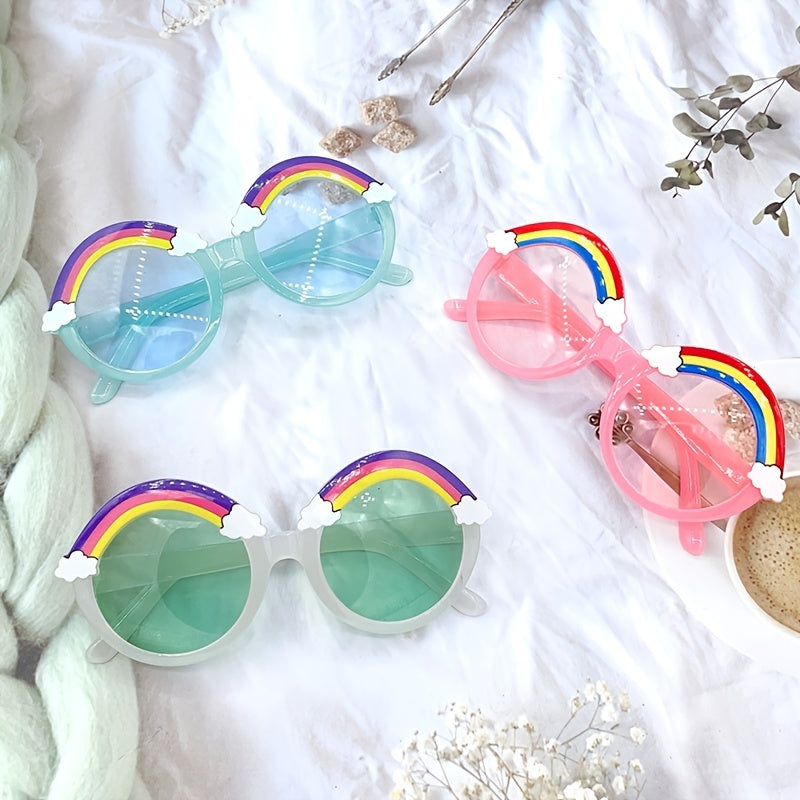 Round Frame Rainbow Sunglasses for Kids