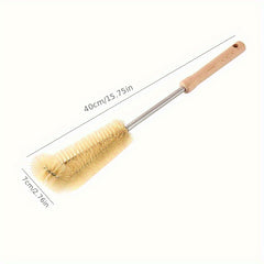Water Bottle Cleaner Bamboo Handle Cleaning Brush
