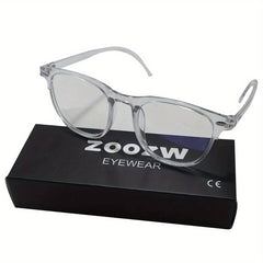 Light Blocking Round Glasses Frames Transparent Optical Eyewear