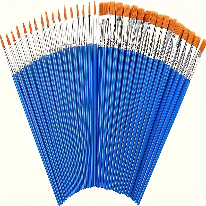 18pcs Artist Brushes Wooden Handles Acrylic Watercolor Painting