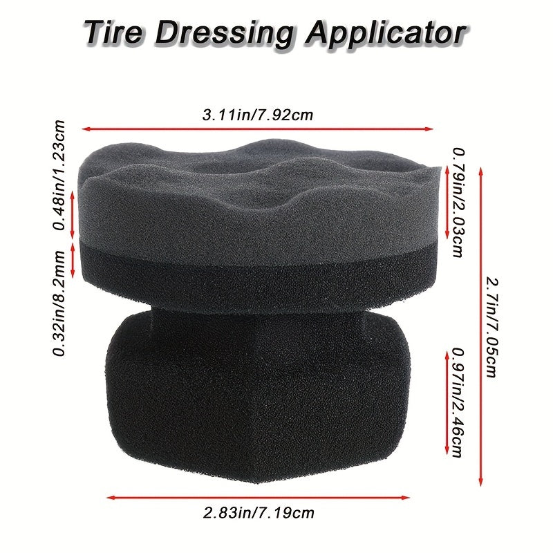 Car Waxing Sponge Wash Cleaning Brush Tire Cleaning Tools