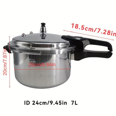 7L Stainless Steel Pressure Cooker Commercial Pressure Canner