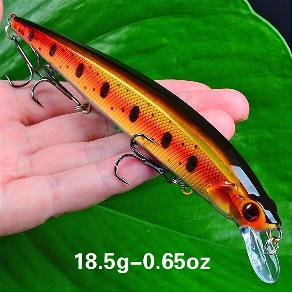 Lifelike Wobbler Fishing Lure 3D Eyes 18.5g Minnow Artificial Hard Bait Fishing