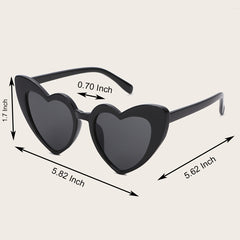 Vintage Heart Sunglasses Women Love Eyeglasses Stylish