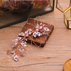 Golden Leaf Hair Comb for Brides
