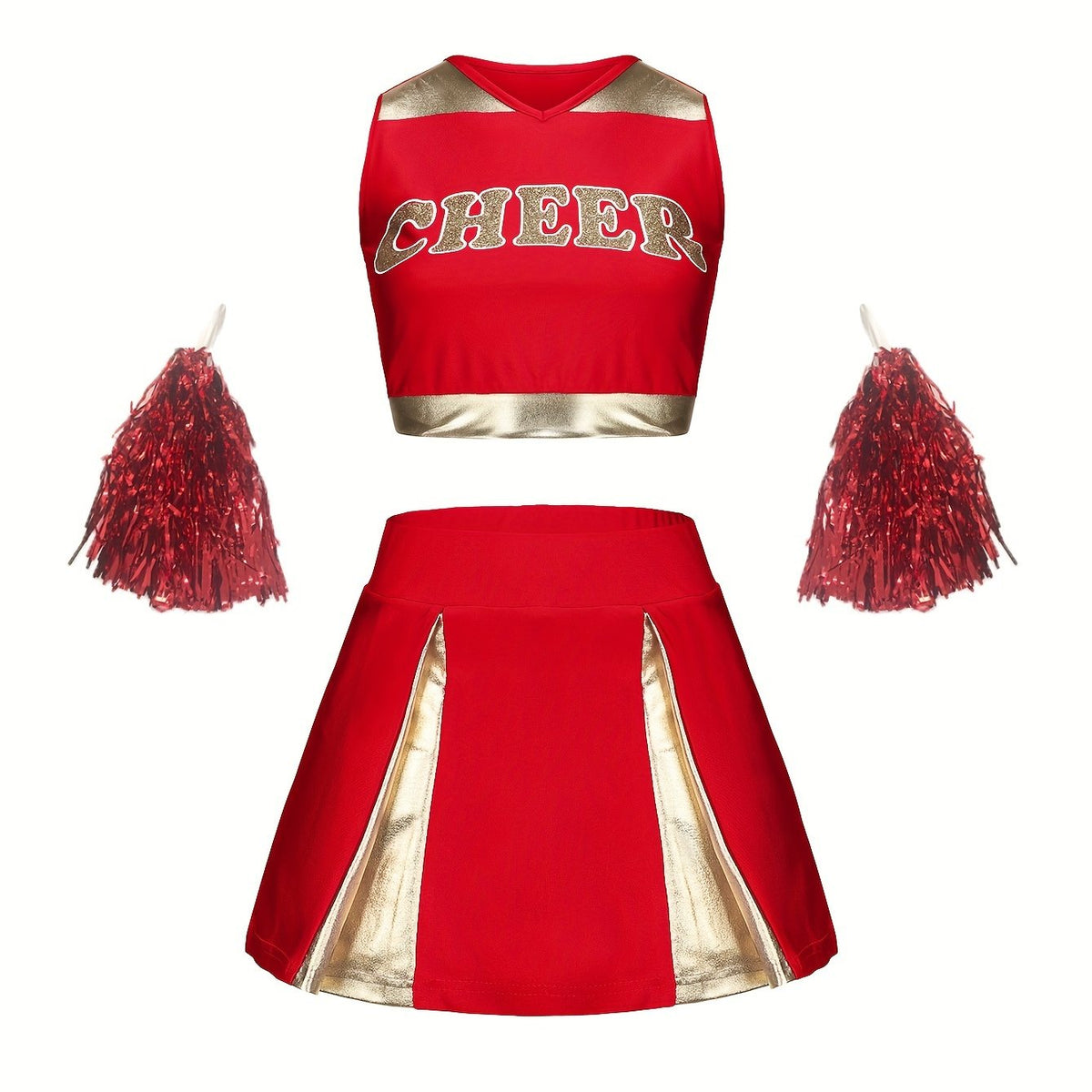 Girls Cheerleading Outfits Activewear Sets For Sports Performance