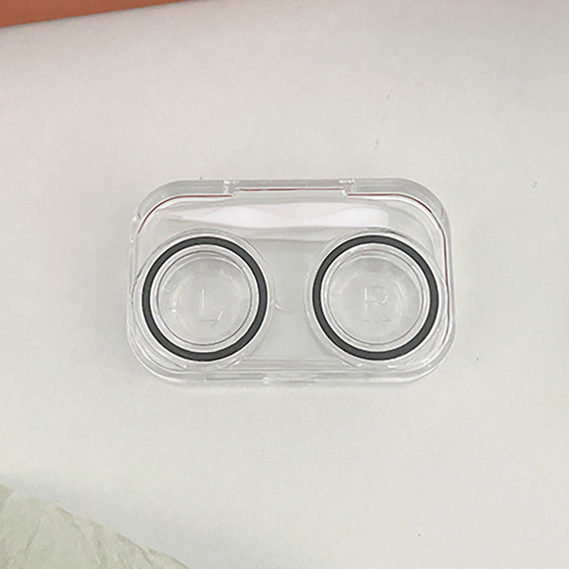Clear Plastic Mini Lens Case for Contact Lenses
