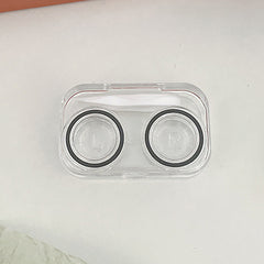 Clear Plastic Mini Lens Case for Contact Lenses