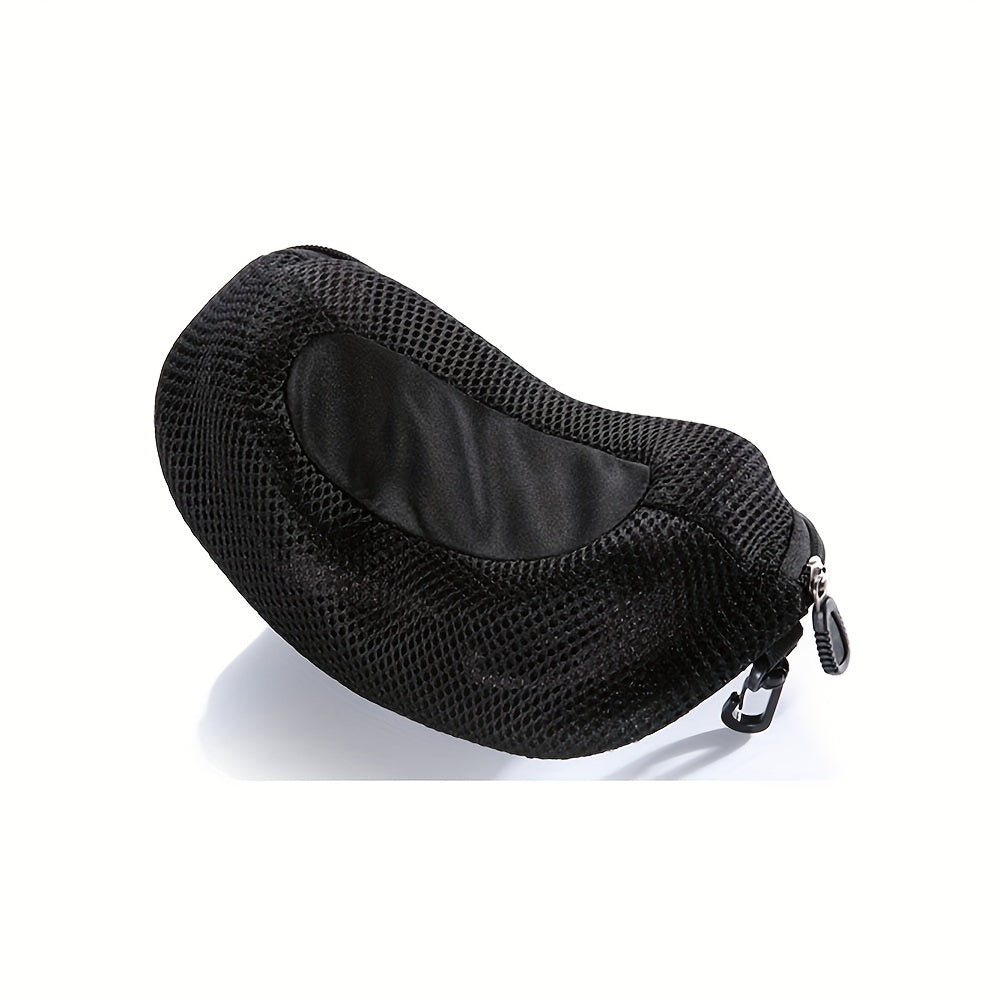 Skiing Snowboard Glasses Storage Box Zipper Hard Case Portable