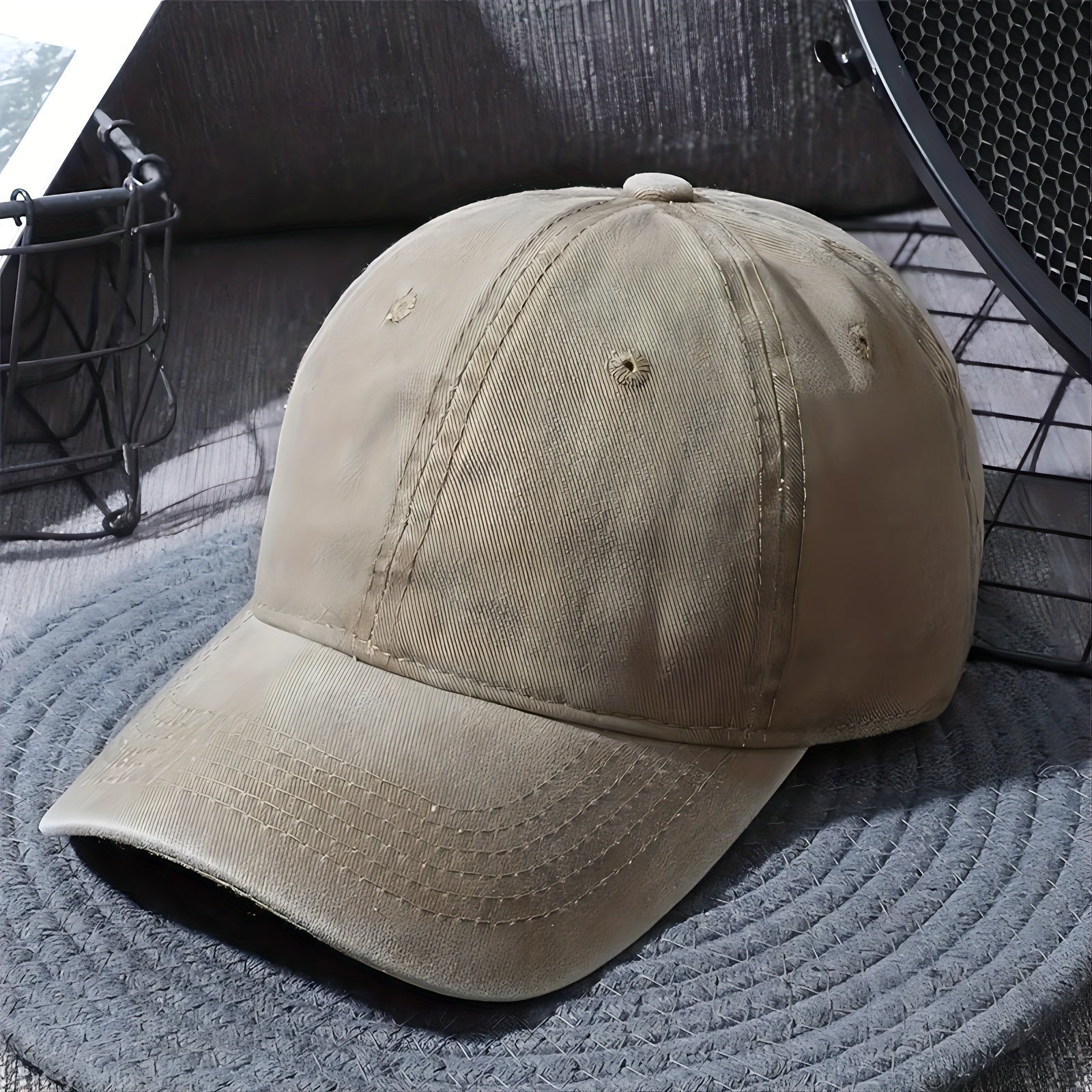 Unisex Cotton Baseball Cap Lightweight Distressed Dad Hat Casual Sun Hat