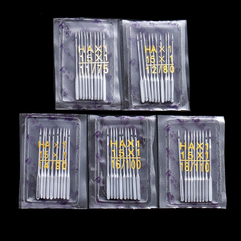 50pcs Universal Sewing Machine Needles 5 Sizes For Singer Brother Home