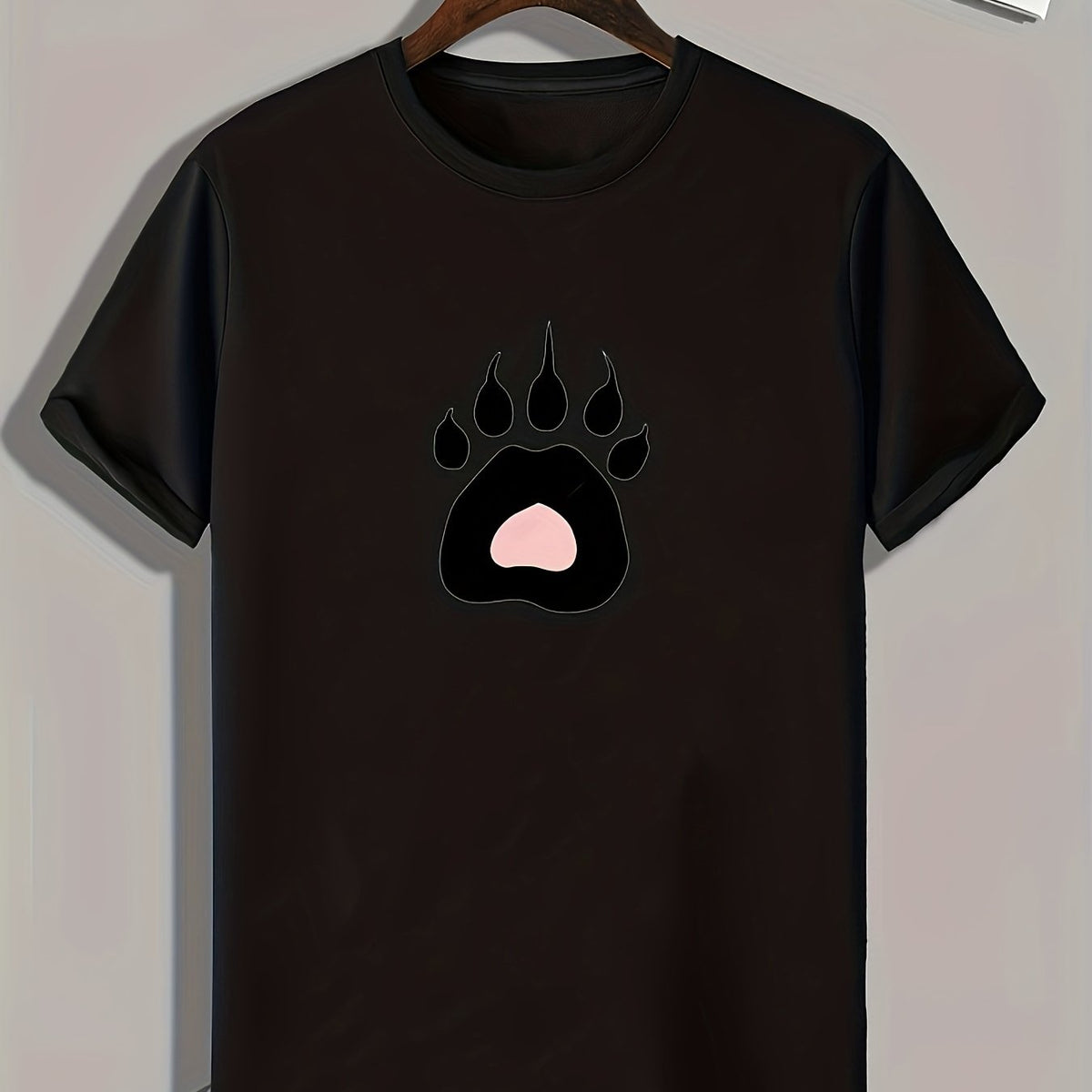 Paw Print Men's Graphic T shirt Comfy Tees For Summer