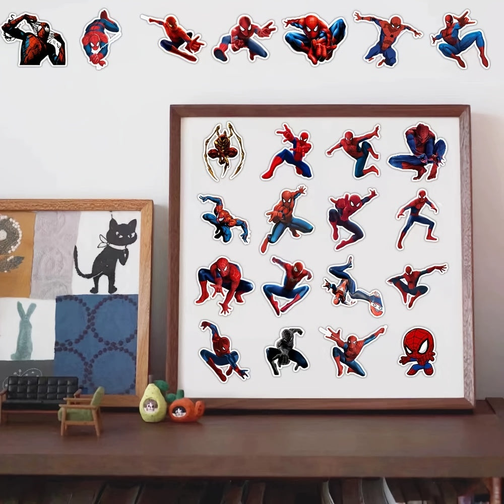 50pcs Spider Man Stickers Self Adhesive Waterproof DIY Decoration