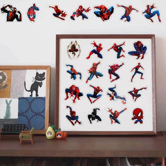 50pcs Spider Man Stickers Self Adhesive Waterproof DIY Decoration
