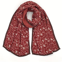 Vintage Flower Print Finale Scarf Double sided Thickened Shawl Scarves