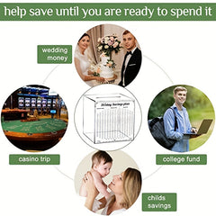 365 Days Savings Planner Money Bank For Adults Unbreakable Coin Change Money Box