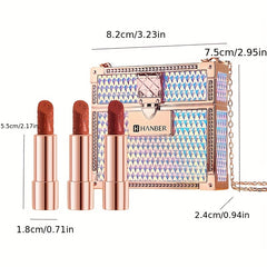 Starlight Bright Velvet Lipstick Set with Chain Bag