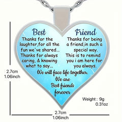 Heart Shape Text Pendant Necklace Fashionable Men's Jewelry And Pendant