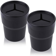Car Trash Can With Lid Mini Auto Garbage Can Leakproof Vehicle Trash Bin